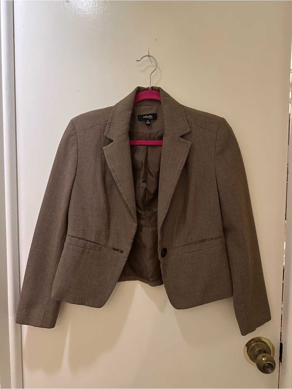 Rafaella Taupe Textured Women's Blazer